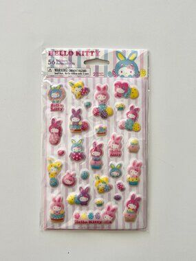 Vintage 2013 Sanrio Hello Kitty Easter Puffy Stickers